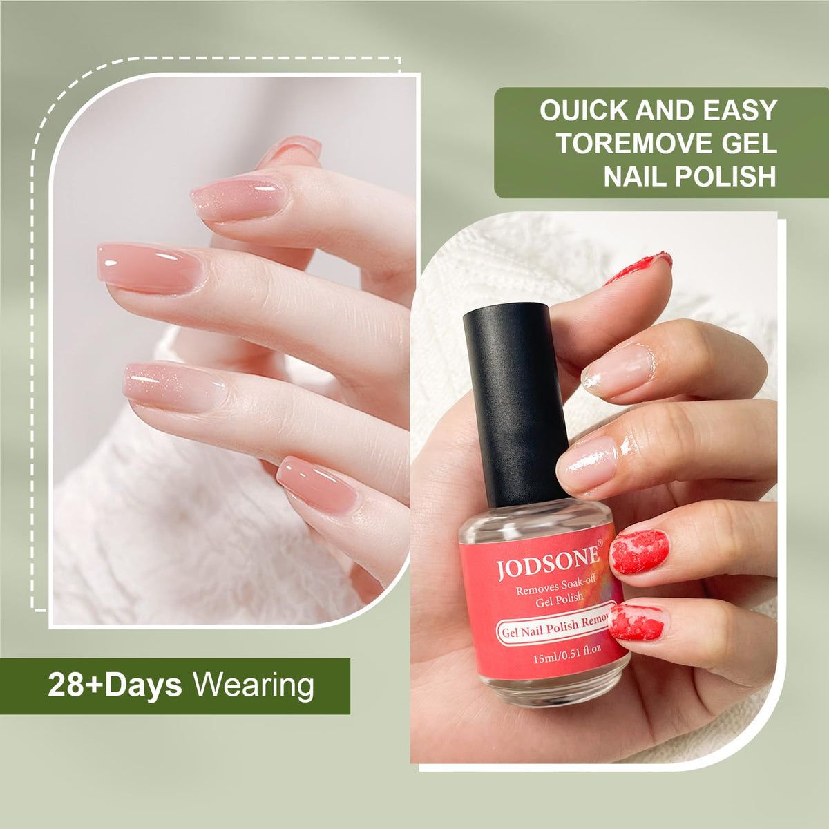 JODSONE in-home manicure scene showing convenience and time savings