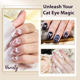 JODSONE magnetic nail art pen in use pulling pigment for custom swirls and precise decorative lines