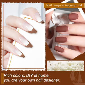 JODSONE matte versus glossy nail swatches showing finish options benefit