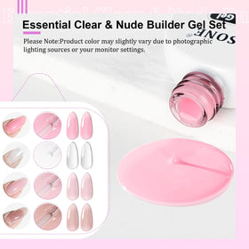 JODSONE milky white builder gel used to create a soft French tip for clean results