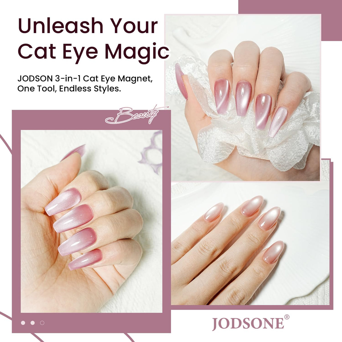 JODSONE tool with packaging and accessories emphasizing salon-ready presentation