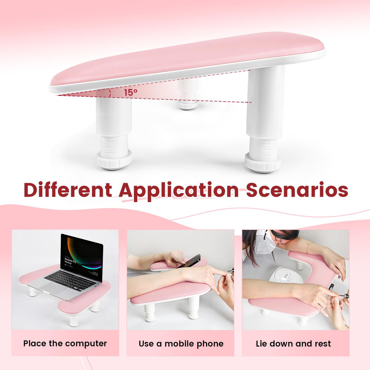 JODSONE closeup of 360-degree phone holder keeping screens visible hands-free