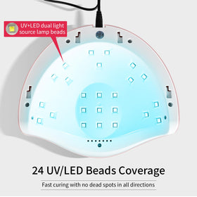 JODSONE hand inside lamp demonstrating automatic sensor benefit