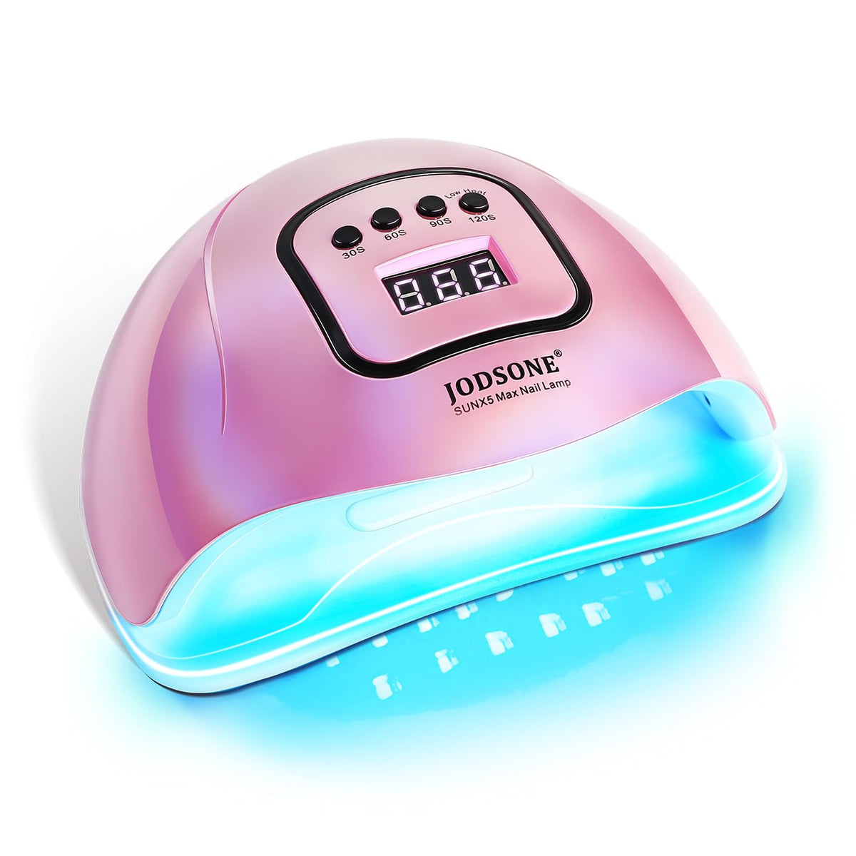JODSONE pink lamp front view showing compact decorative design benefit