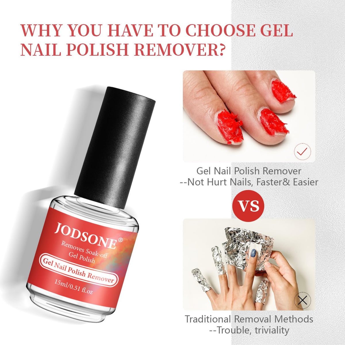 JODSONE remover applied to nail demonstrating precise targeted use