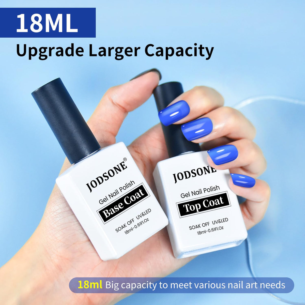 JODSONE bottles beside a coin for scale conveying compact 18ml travel-friendly size benefit