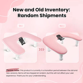 JODSONE arm rest next to ruler showing compact size for portable nail services