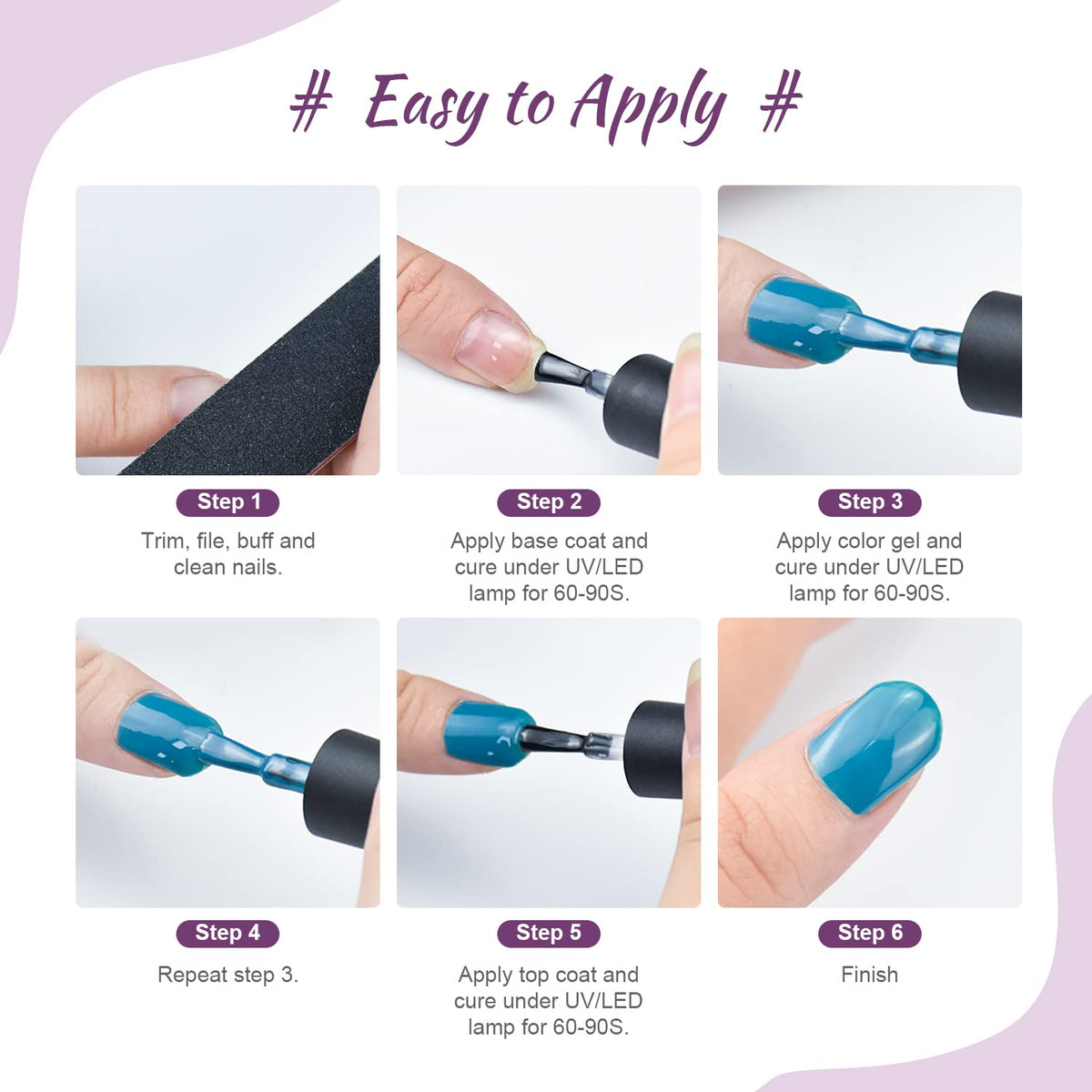 JODSONE tools and bottles layout illustrating included manicure essentials