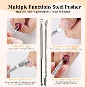 JODSONE professional manicure tools laid out for efficient gel removal