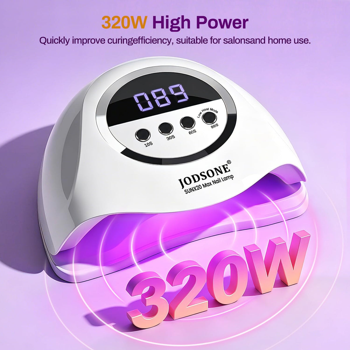 JODSONE top view LED array highlighting dense 72-bead curing surface for fast drying