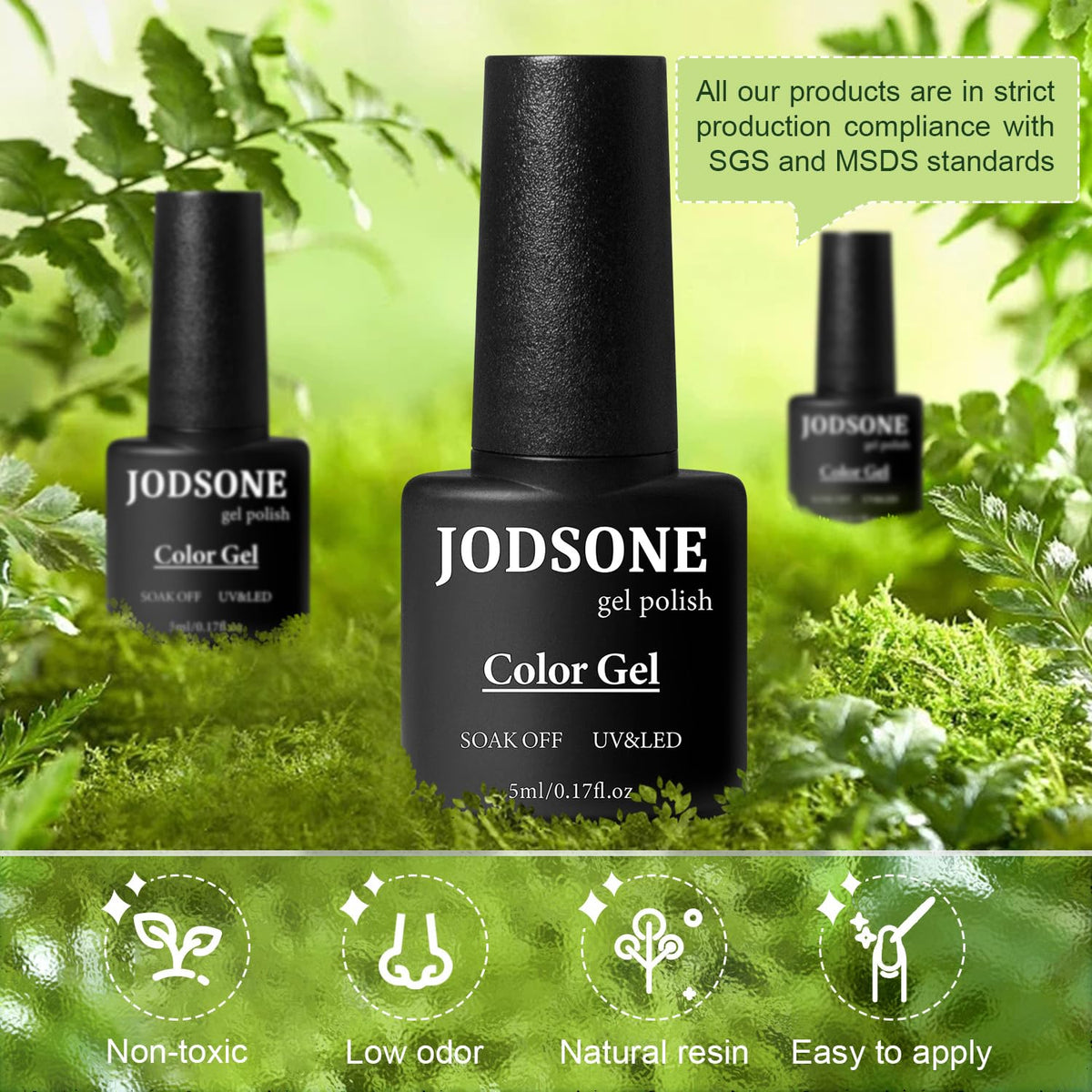 JODSONE UV lamp powered on curing nails quickly and evenly