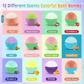 JOFEI bath bomb shown in hand for size reference and easy handling