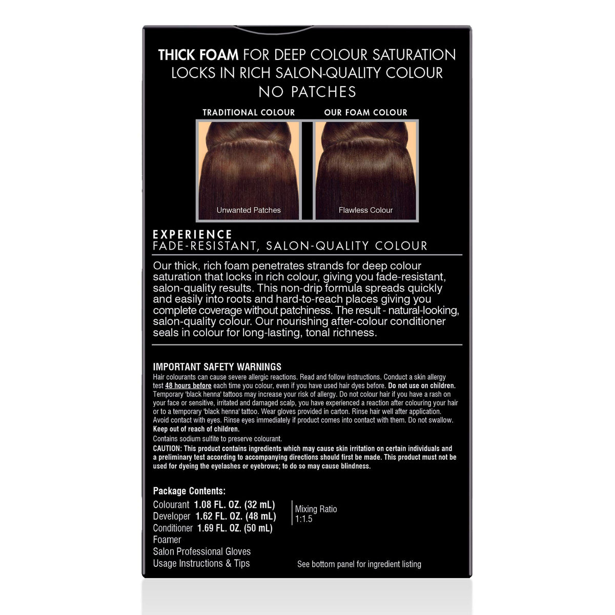 John Frieda finished hair lifestyle shot showing rich chocolate brown shine
