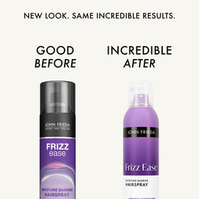 John Frieda aerosol nozzle close-up demonstrating fine mist