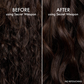 John Frieda used on dry hair to tame flyaways and smooth ends quickly