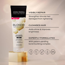 John Frieda bond complex ingredient visual showing repair action