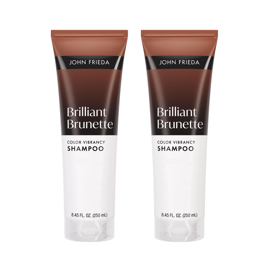 John Frieda front packaging showing bottle and pack benefits