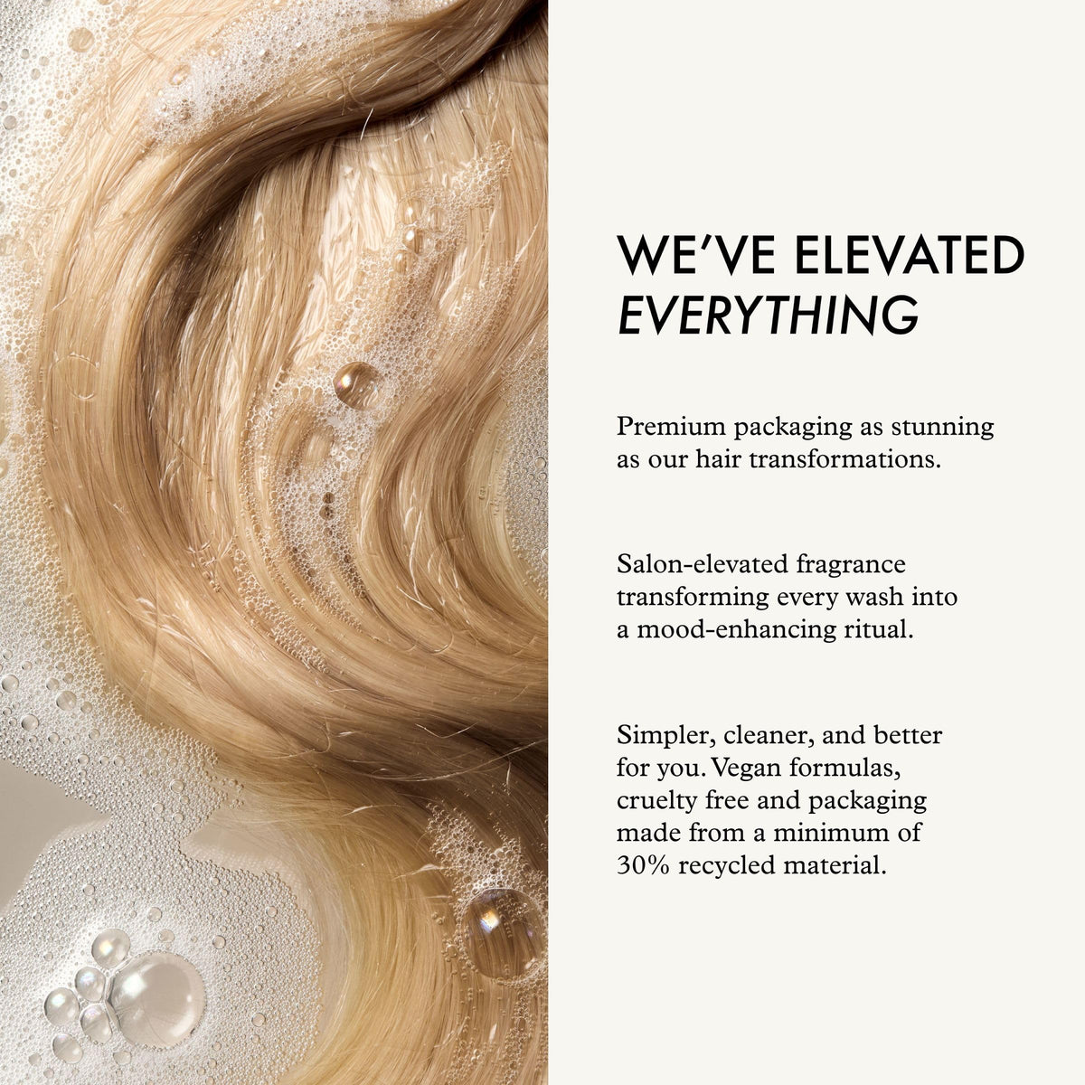John Frieda conditioner creamy texture demonstrating moisturizing effect