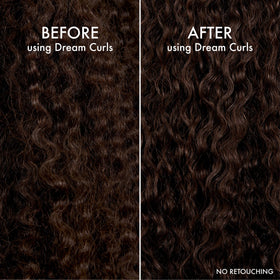 John Frieda styled curls after diffuser showing defined frizz-free shape