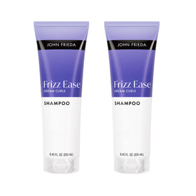 John Frieda front packaging shows product and curl-enhancing benefit
