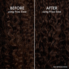 John Frieda shiny finish hair detail displaying smooth, frizz-free look