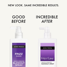 John Frieda spray nozzle closeup demonstrating even mist for protection