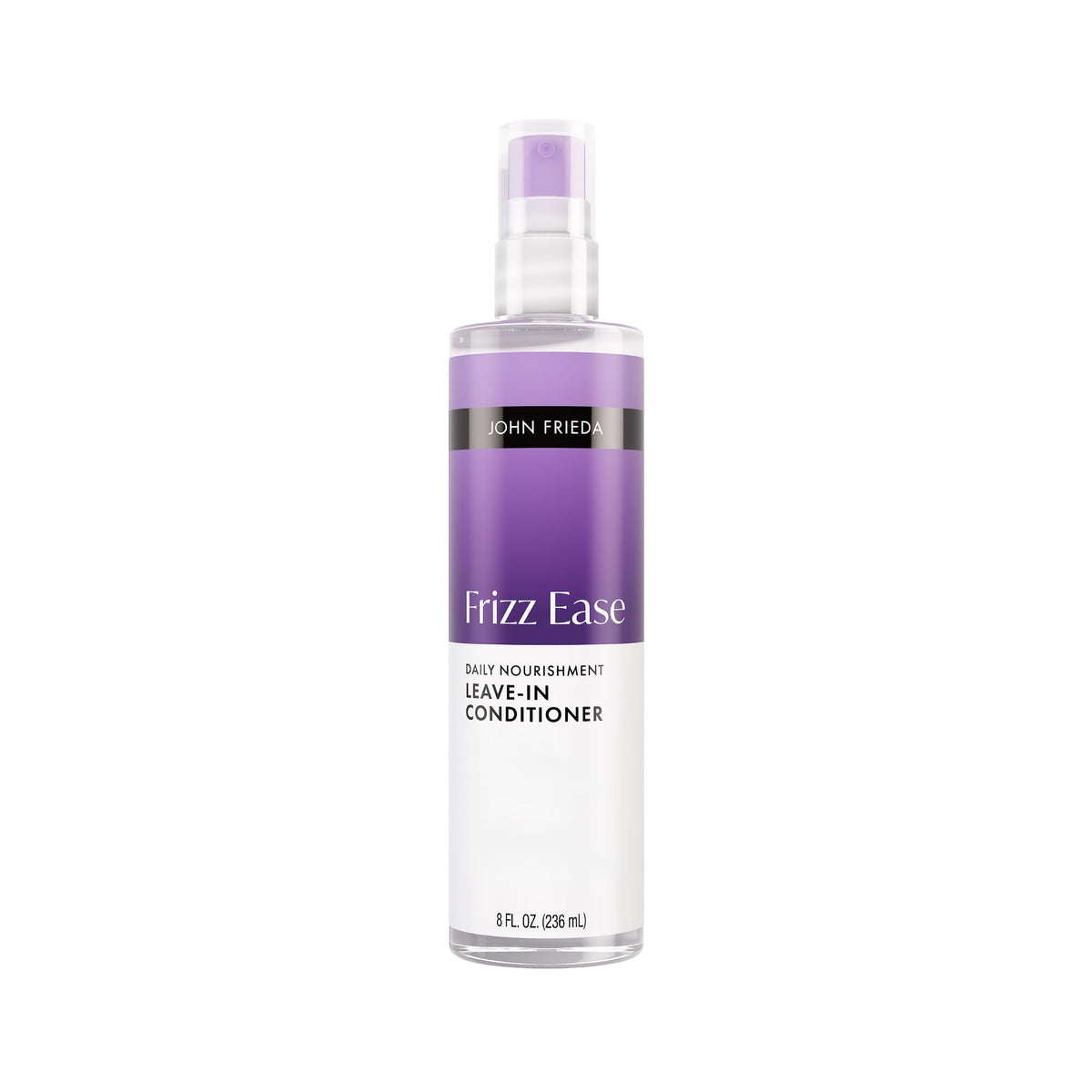 John Frieda front bottle showing product and benefits