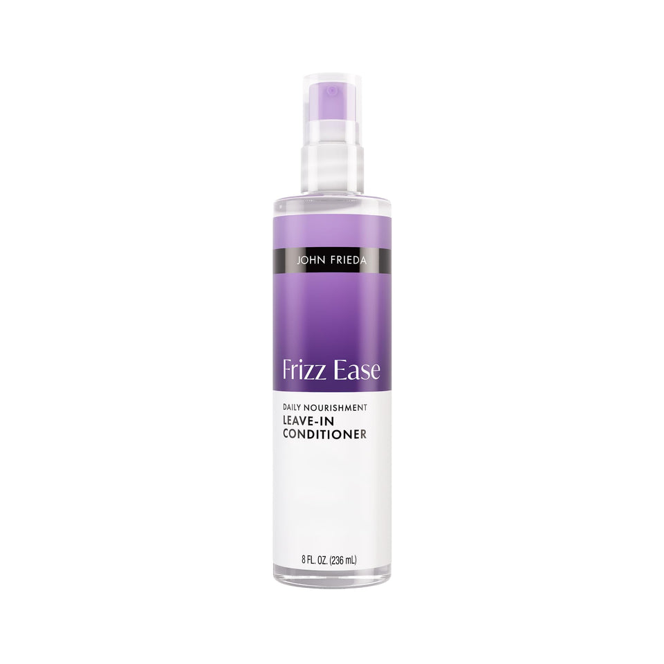 John Frieda front bottle showing product and benefits