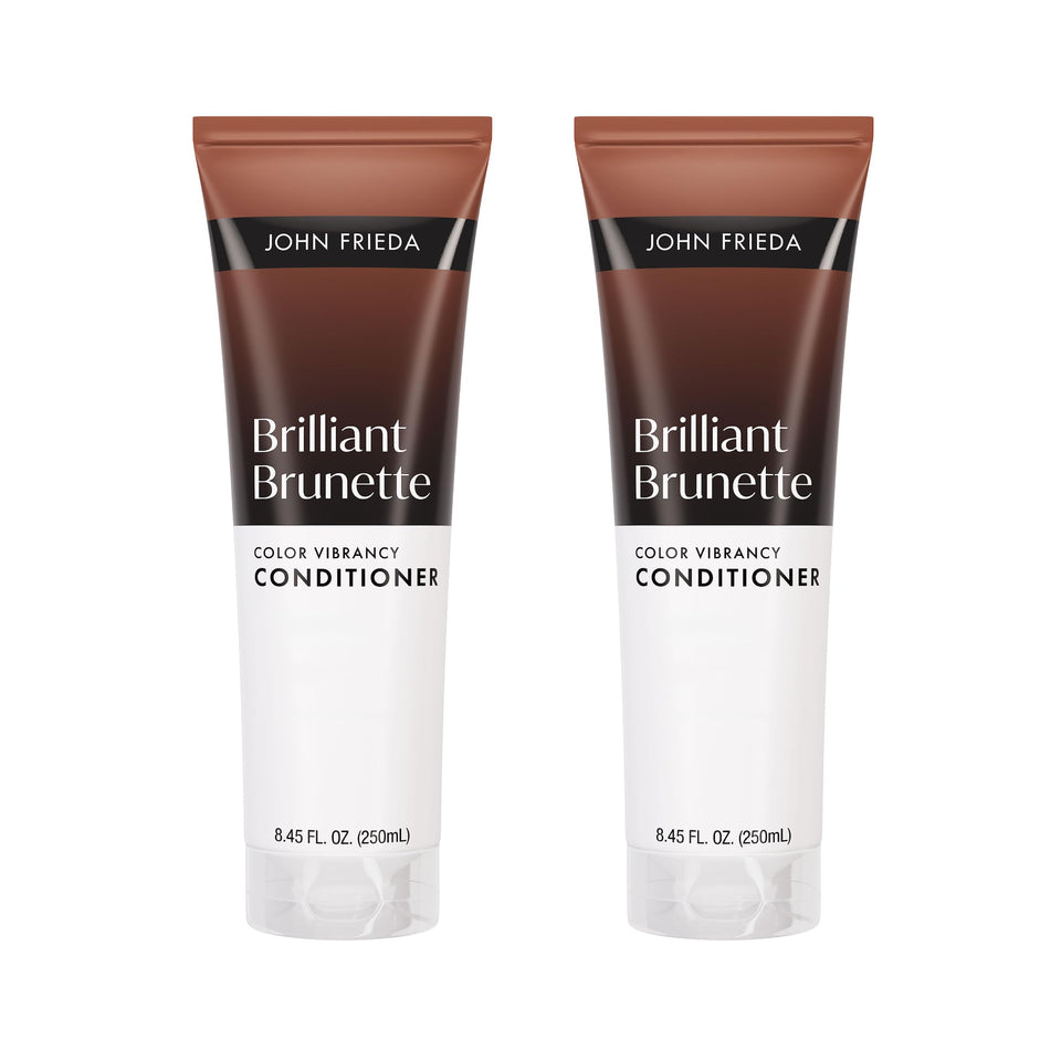 John Frieda front packaging showing conditioner and benefits