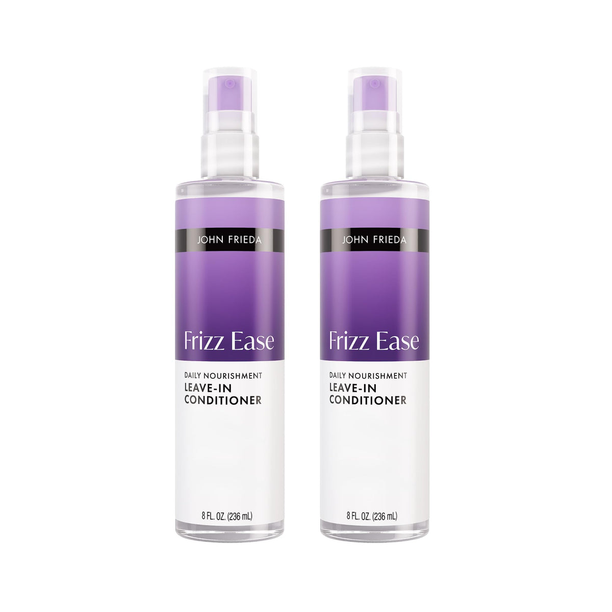John Frieda front packaging showing bottle and branding for quick recognition and trust