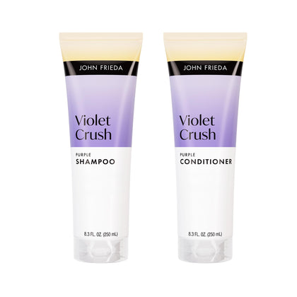 John Frieda front packaging showing both bottles and product benefits