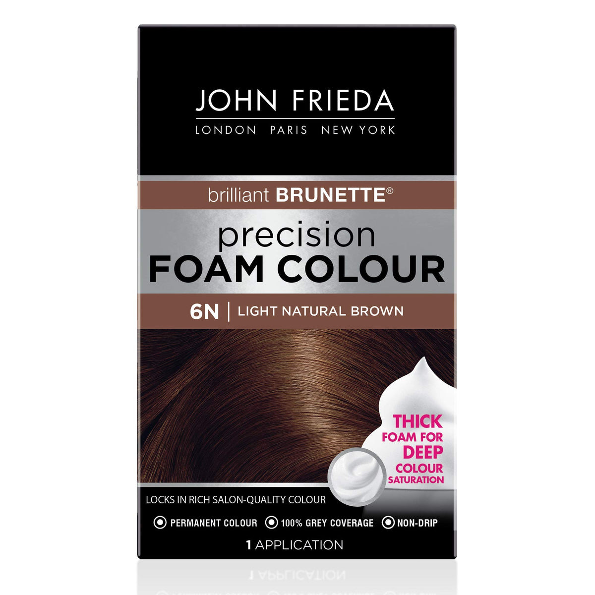 John Frieda front packaging showing kit and quick benefits