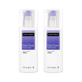 John Frieda front packaging showing bottle and label, clear curl benefits