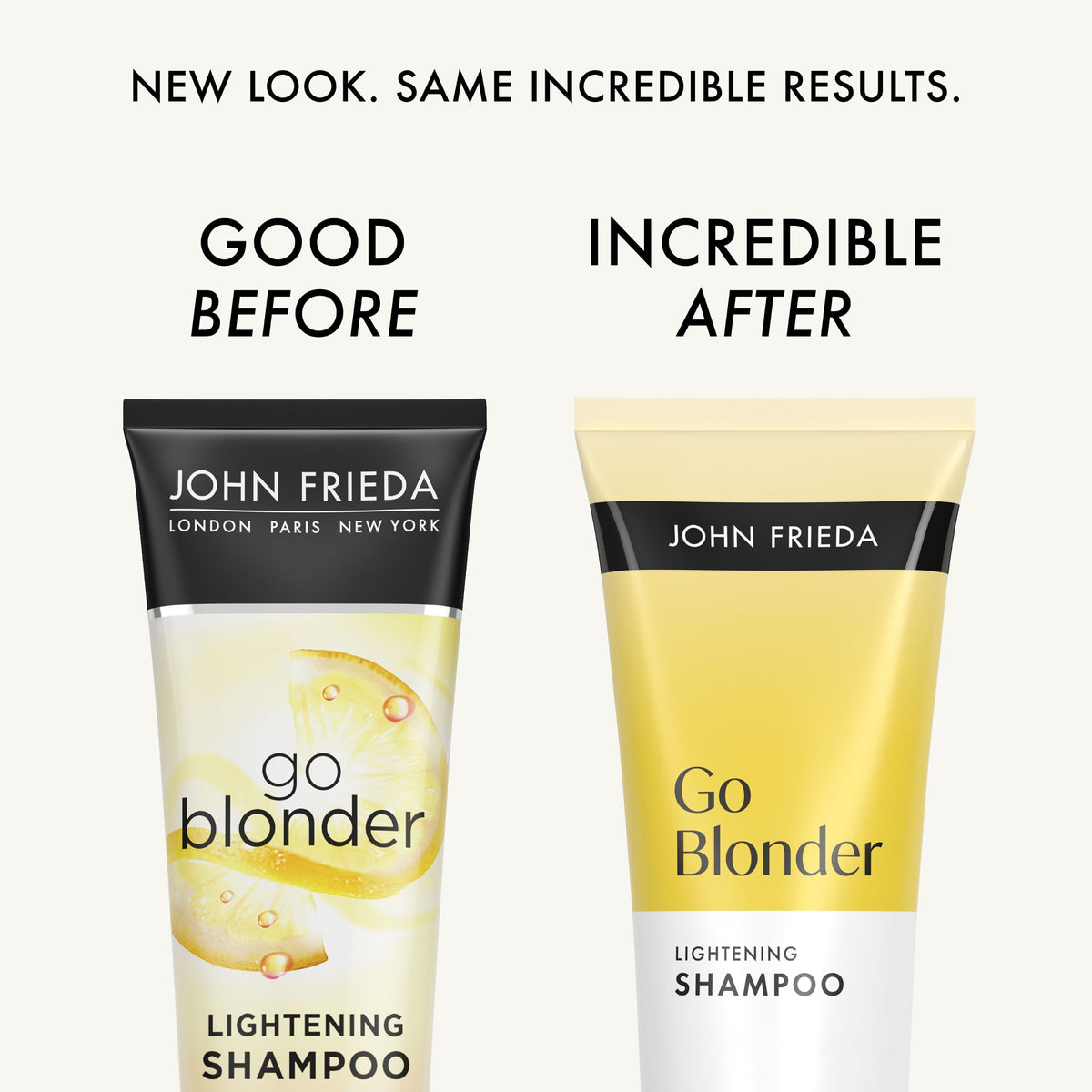 John Frieda back label and ingredients list close-up highlighting formulation transparency