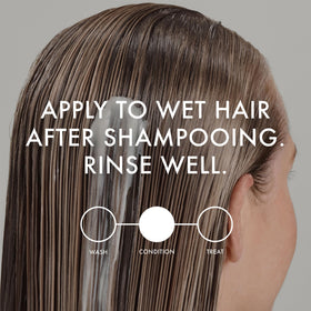 John Frieda conditioned blonde hair close-up showing improved shine