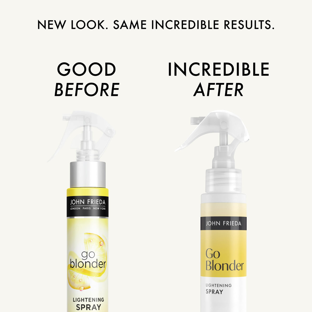 John Frieda nozzle close-up demonstrating easy spray application