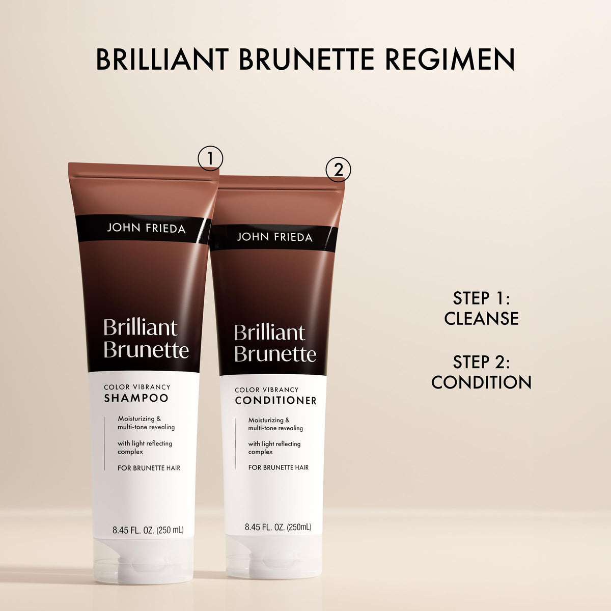 John Frieda conditioner in-shower application demonstrating smoothness