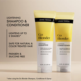 John Frieda shampoo lather foam texture illustrating gentle cleansing