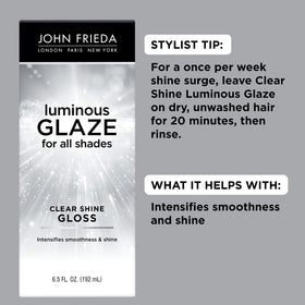 John Frieda label close-up highlighting product name and anti-fade benefit