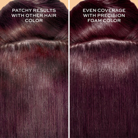 John Frieda foam texture close-up illustrating non-drip mousse for controlled spread