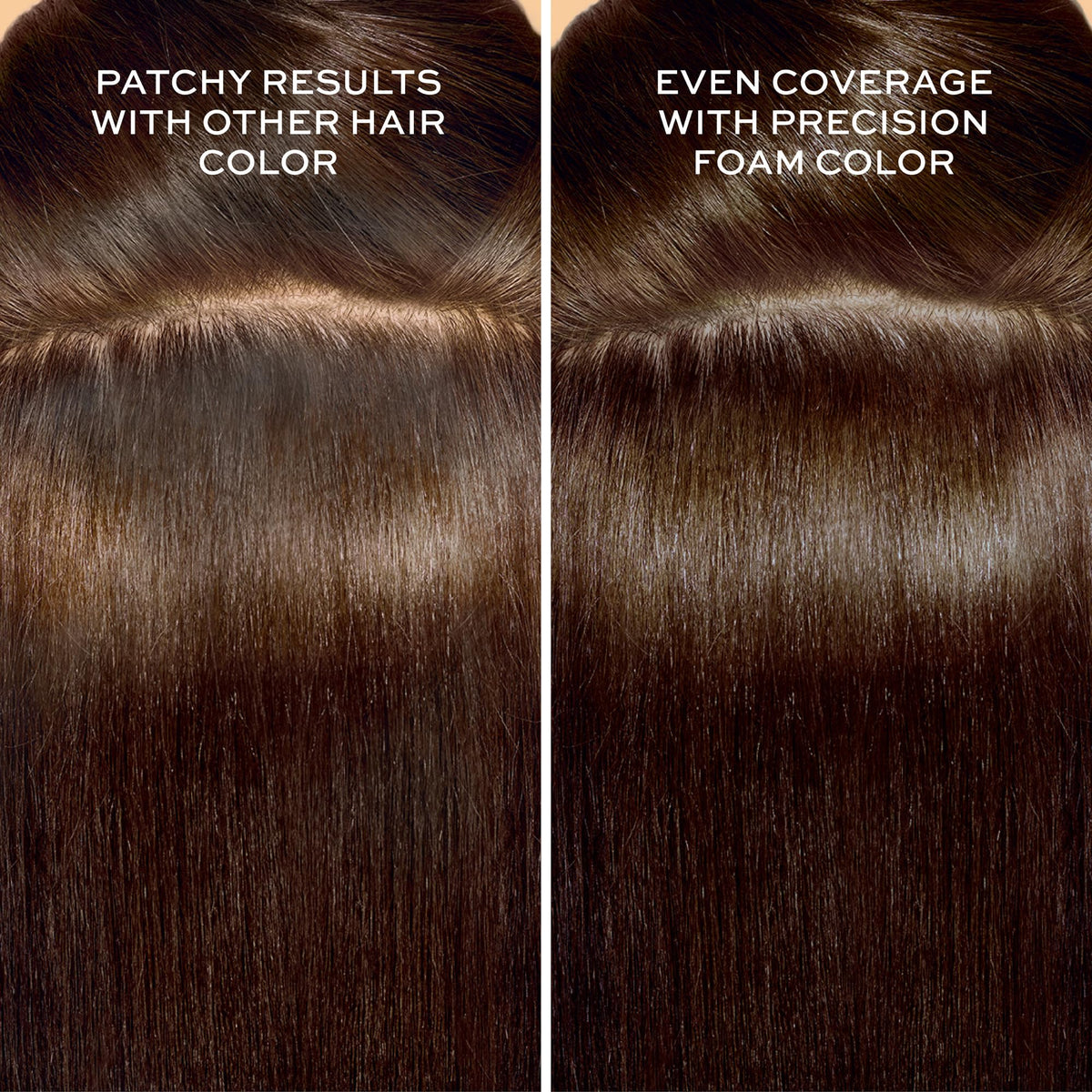 John Frieda foam texture close-up illustrating non-drip application