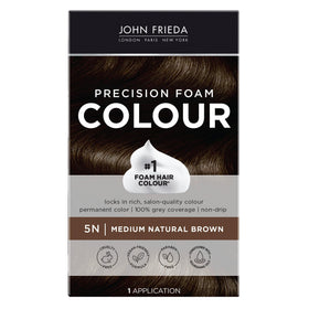 John Frieda front packaging of 5N showing kit and benefits