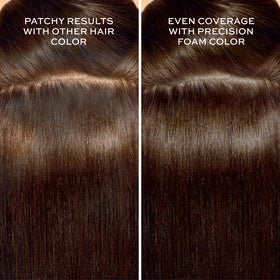 John Frieda foam texture close-up showing non-drip application benefit