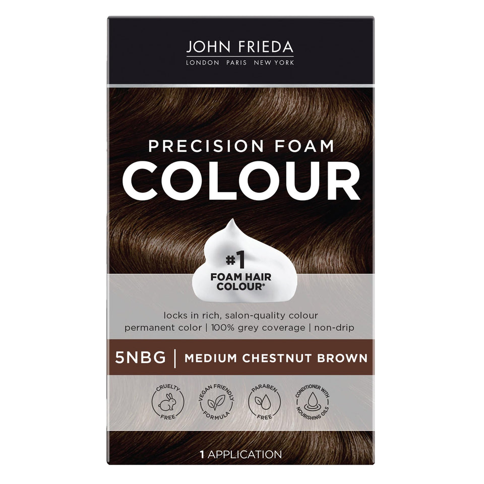 John Frieda front packaging showing kit and benefits