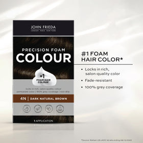 John Frieda foam texture close-up demonstrating easy spreadability