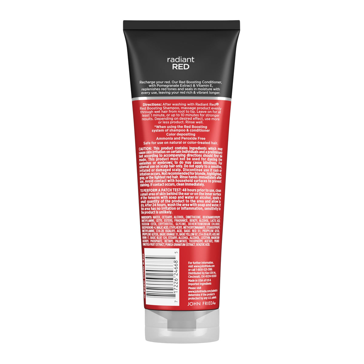 John Frieda conditioner in bathroom lifestyle scene showing everyday use benefit