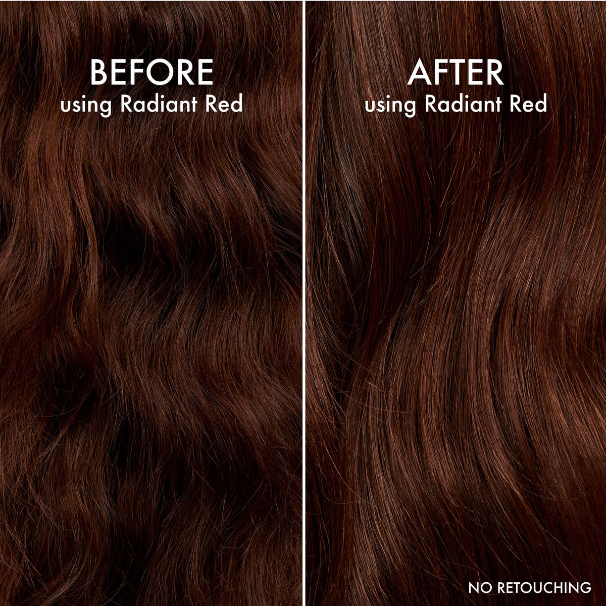 John Frieda bottles in shower use, preserves red color during washes