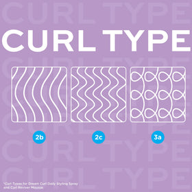 John Frieda spray applied to curly hair revitalizing waves and adding bounce benefit