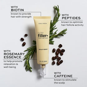 John Frieda label detail showing ingredients and clean formulation benefit