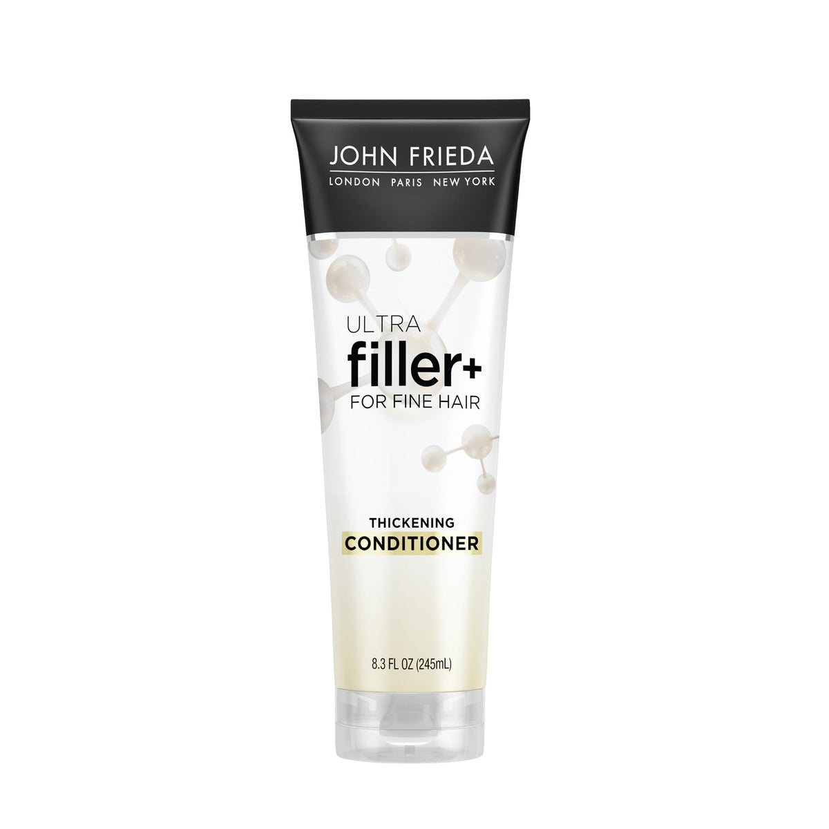 John Frieda ULTRAfiller+ front packaging showing product and volume benefits